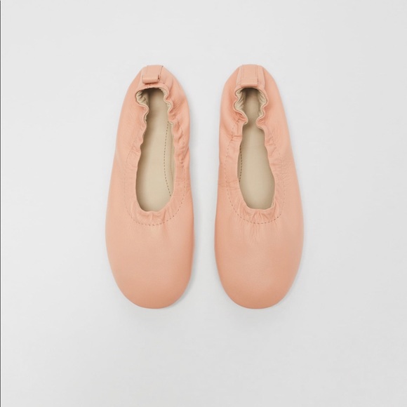 ZARA GIRLS LIMITED EDITION SOFT LEATHER BALLET FLATS - Picture 3 of 9